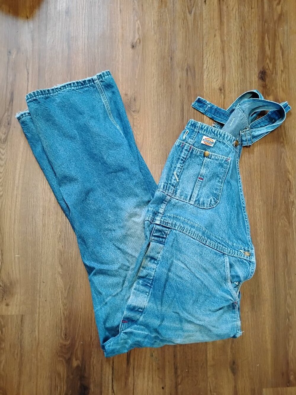 Vintage Dickies Denim Bibs Coveralls 46x30